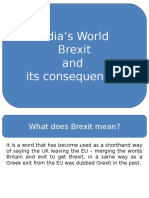 India's World Brexit and Its Consequences