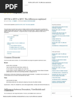 MVVM Vs MVP Vs MVC