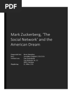 Mark Zuckerberg, The Social Network' and The American Dream