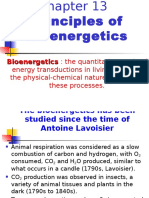 Bioenergetics: Bioenergetics: The Quantitative Study of