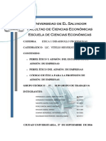 Trabajo de Etica y Desarrollo Profesional - Ciclo 2016