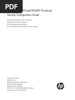 HP Unified Wired-WLAN Products Security Configuration Guide