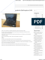 Complete Disassembly Guide For Dell Inspiron 1545