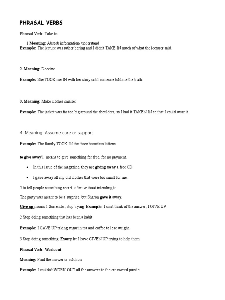 Advanced Phrasal Verbs | PDF