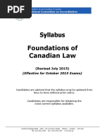 2016 NCA Foundations of Canadian Law Syllabus 