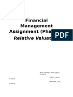 Financial Management Assignment (RV)
