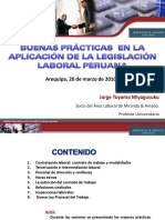 Buenas Practicas en La Aplicacion de La Legislacion Laboral Peruana