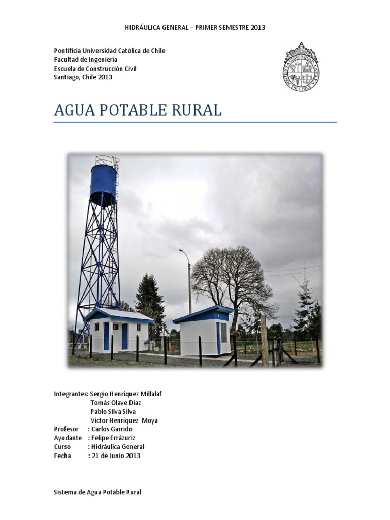 Sistema de Agua Potable Rural - Sección 2 | PDF | Agua subterránea | Agua