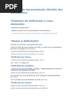 Direito dos deficientes