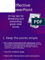 Effective Powerpoint: 10 Top Tips For Designing and Presenting Great Slide Shows