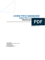 ZXMW PR10 S400&S500 (V2.01) Digital Microwave System Maintenance Guide