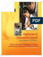 Reglamento de Alimentación Infantil PDF