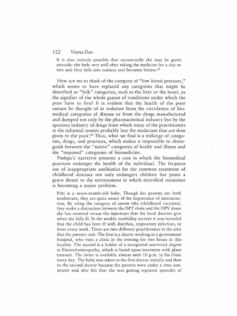 Veena Das Iii Pdf Anthropology Life Sciences