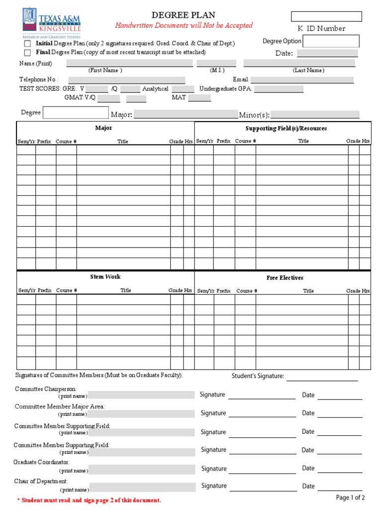 TAMUK ELECTRICAL ENGINEERING DEGREE PLAN visual data 4