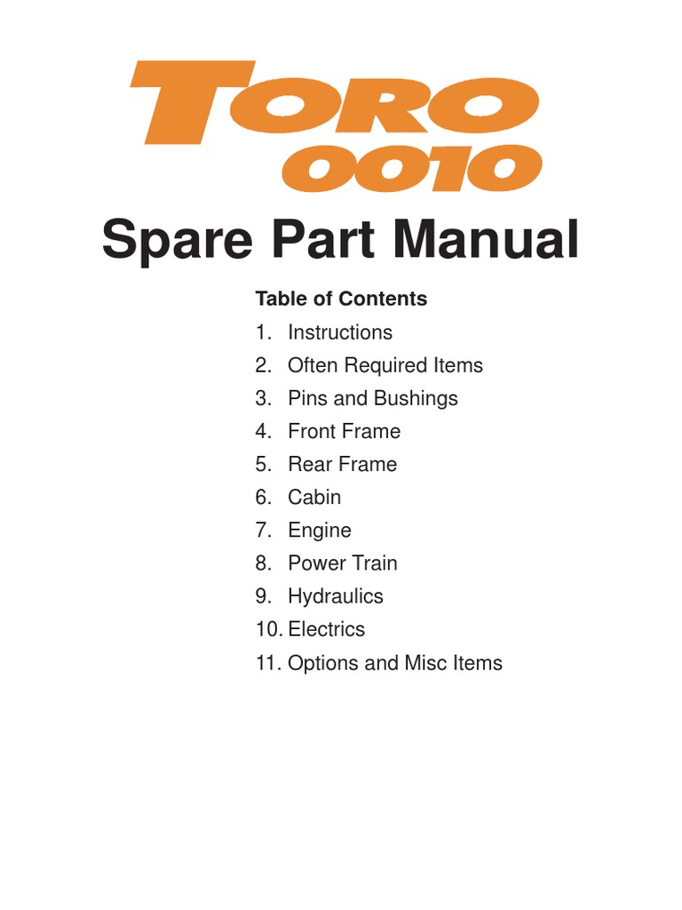 Comprehensive Spare Parts Guide | PDF