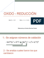 Oxido - Reducción Ejercicio DD)