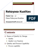 Materi Ke - 2 Dasar Rekayasa Kualitas