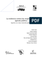 La Violencia Contra Las Mujeres en La Ag