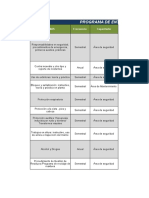 2.2 - Elaboraciòn, Revision y Aprobación Programa de Entrenamiento