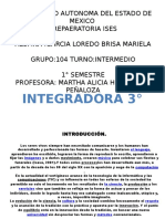 Universidad Autonoma Del Estado de Mexico Intyegradora 3°