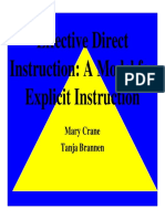 Effective Direct Instruction