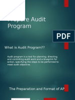 Prepare Audit Program