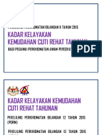 Taklimat Cuti Rehat PP11-2015 JPM