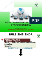 Registrasi Via SMS Dan Pengiriman Data