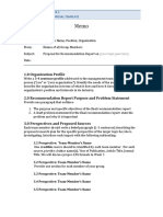 1.0 Organization Profile: CMN 432: Assignment #2.1 Research Report Proposal Template