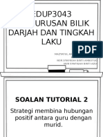 Edup3043 Pengurusan Bilik Darjah Dan Tingkah Laku