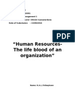 Human Resources-The Life Blood of An Organization