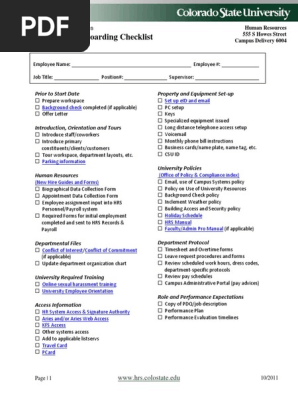 Form Onboarding Checklist