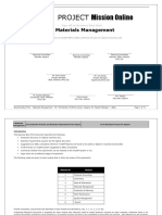 Project Mission Online: 3. Materials Management