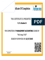 Certificate of Completion: This Certificate Is Presented To