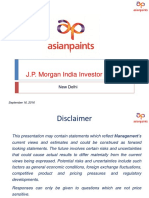 JPM Conference On Asian Paints