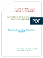 Department of Oral and Maxillofacial Surgery: Goverment Dental College & Hospital, Ahmedabad