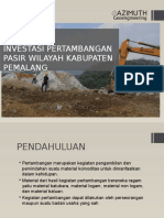 Pengajuan Potensi Pertambangan Komoditas Pasir Wilayah Kabupaten Pemalang Untuk Dinasty