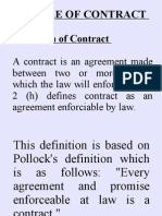 Nature of Contract