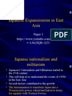 Japanese Expansionism in East Asia: Paper 1 V Lszzlqr-Azu