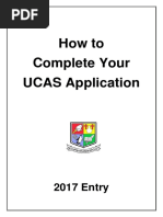 How To Complete Your UCAS Application 2017