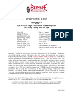 Specification Sheet: High-Pressure / High-Temperature Thread Compound For Casing, Tubing, and Line Pipe