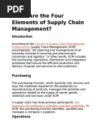 Download Four Elements of Supply Chain Management by Saikumar Sela SN326602410 doc pdf