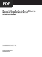 Download USGS Report on Proposed Sand Barrier Berm to Mitigate Oil Spills Impact on Louisiana Marshes by nytbayarea SN32660242 doc pdf