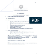 Structure of It Bachelors Research Project Updated