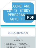 Welcome and Let'S Study Perpajakan GUYS !!!