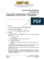 Inspection of Rail Wear - Procedure RAP 5139: Engineering Practices Manual Civil Engineering