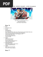 Floor 76: Sword Art Online: Infinity Moment - Guide (Uncompleted)