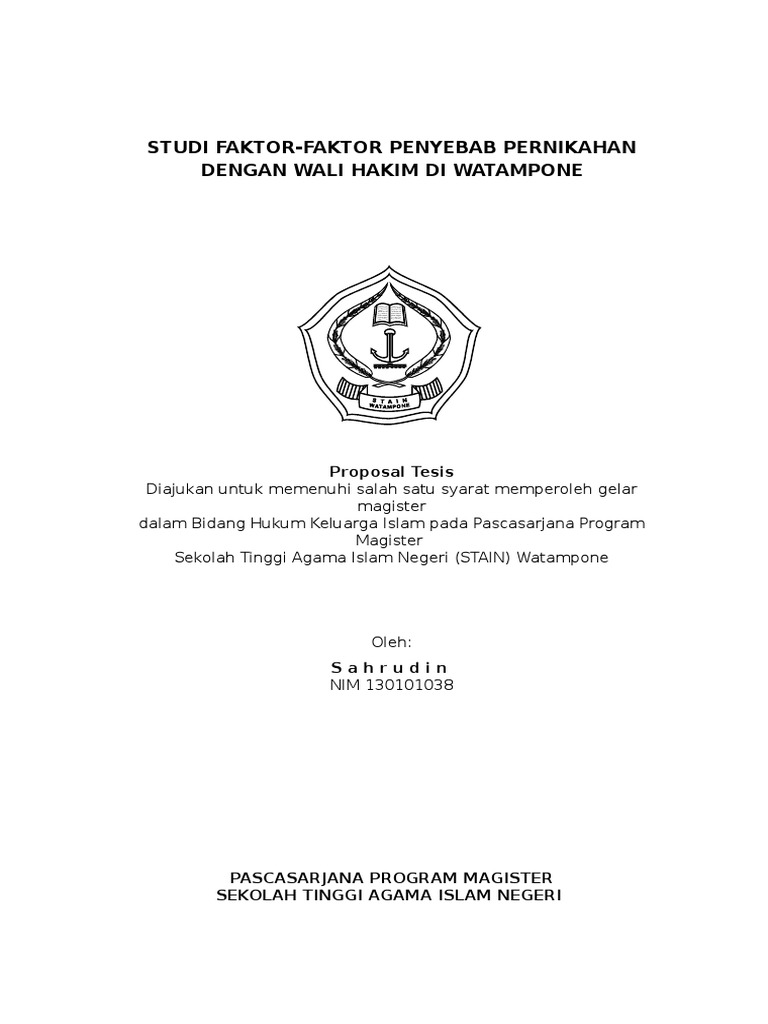 Contoh Soal Dan Materi Pelajaran 10 Contoh Tesis Hukum Keluarga Islam