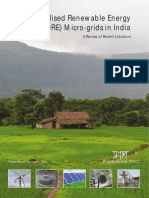 Decentralised Renewable Energy (DRE) Micro-Grids in India: A Review of Recent Literature