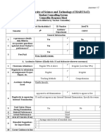 Charotar University of Science and Technology (CHARUSAT) : Student Counselling System Counsellor Response Sheet